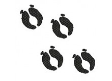 Stickdatei - Rudolf Hufabdruck Fußabdruck Rentier